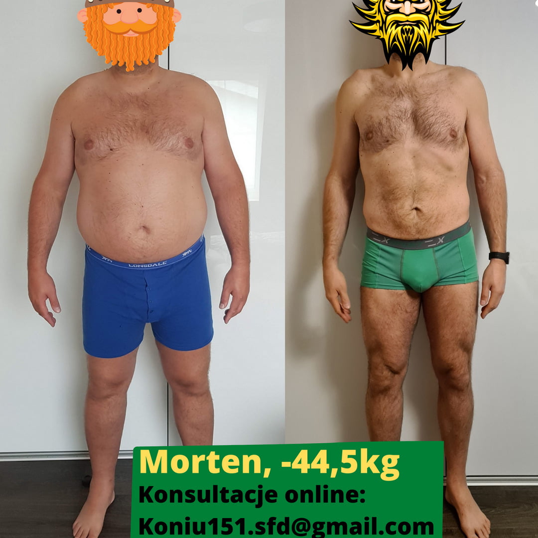 Metamorfoza Mortena po schudnięciu 44,5 kilograma